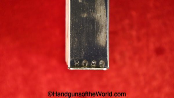 Bergmann Bayard, 1910, 1910/21, 9mm, Magazine, Clip, Mag, Original, Collectible, Denmark, Danish, Handgun, Pistol, Bergmann, Bayard, 8040, #8040, Model