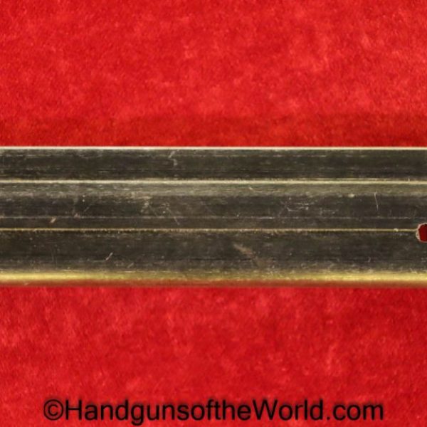 Luger, P.08, 9mm, Magazine, Clip, WWII, Era, No Serial Number, NSN, German, Germany, fxo, E/37, Original, Collectible, P08, P.08, P-08, WW2, Mag, unnumbered