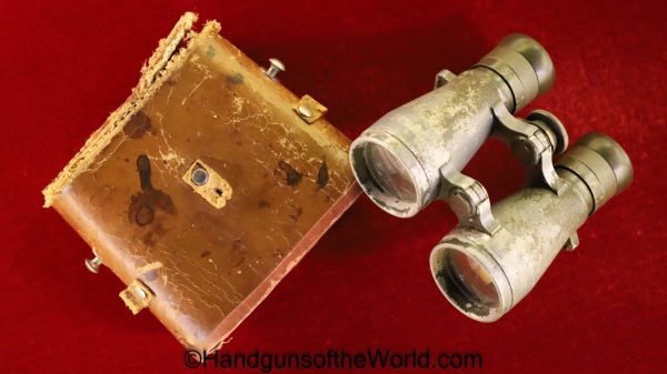 German, Germany, WW1, WWI, Field Binoculars, Binoculars, Feldglas 08, Original, Collectible, with Case, Cased, Militaria, Field Gear, Field, Military