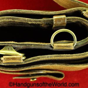 British, Sam Browne, Belt, with Suspender, Original, Collectible, Brown, Leather, Unmarked, English, Britain, England, UK, United Kingdom, Period, Vintage