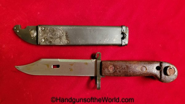 AK-47, Bayonet, Romanian, Contract, Romanian Contract, Romania, AK, 47, AKM, Original, Collectible, Matching, Matching Scabbard, Cold War, Rifle