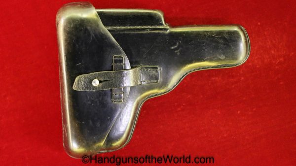 FN, Browning, High Power, Holster, West German, Police, West Germany, Original, Collectible, Geco, Black, Leather, Formed, Belgian, Belgium, German, Germany