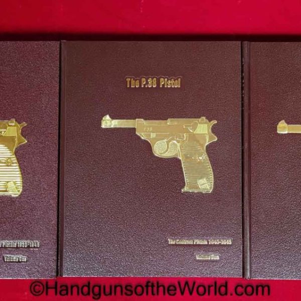 P38, Pistols, Walther Pistols, Handguns, Firearms, Warren Buxton, Hard Cover, Hardbound, Volume I, Volume II, Volume III, Collection, Education, Books