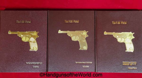 P38, Pistols, Walther Pistols, Handguns, Firearms, Warren Buxton, Hard Cover, Hardbound, Volume I, Volume II, Volume III, Collection, Education, Books