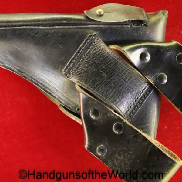 FN, Browning, 1922, Holster, Dutch, Pattern, Black, leather, full flap, Police, Holland, Netherlands, The Netherlands, Original, Collectible, Handgun, Pistol