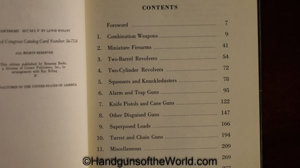 Firearms Curiosa, Book, Lewis Winant, Winant, Hardcover, Hard Cover, Collectible, Original, Firearm, Firearms, Vintage, Handguns, Pistols, Pistol, Handgun