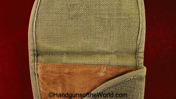 FN, Browning, High Power, Holster, Belgian, Green, canvas, with suede lining, Belgium, Post War, Post-War, Original, Collectible, Handgun, Pistol, Hand gun