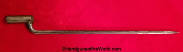 Austrian, Model, 1799, Socket, Bayonet, Austria, Original, Collectible, Musket, Rifle, Longarm, Long, Arm, Socket Bayonet, 4 Sided, Vintage, Antique