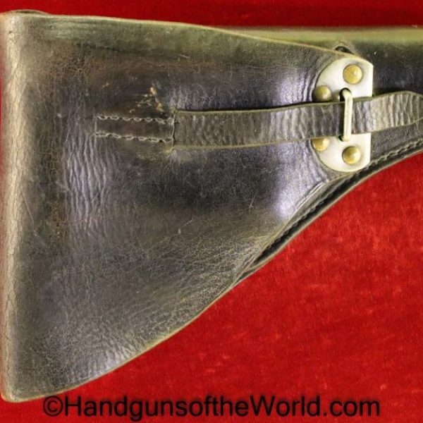 FN, Browning, Model, 1922, Holster, Brown, leather, Original, Collectible, Chrome, Hardware, Fittings, Handgun, Hand gun, Pistol, Chrome Fittings