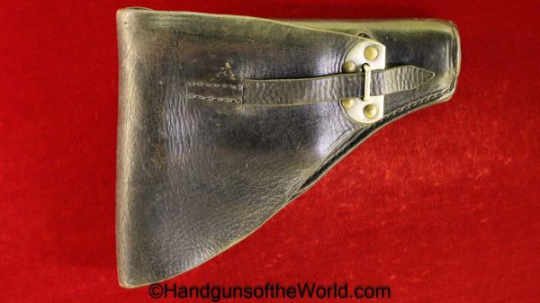 FN, Browning, Model, 1922, Holster, Brown, leather, Original, Collectible, Chrome, Hardware, Fittings, Handgun, Hand gun, Pistol, Chrome Fittings