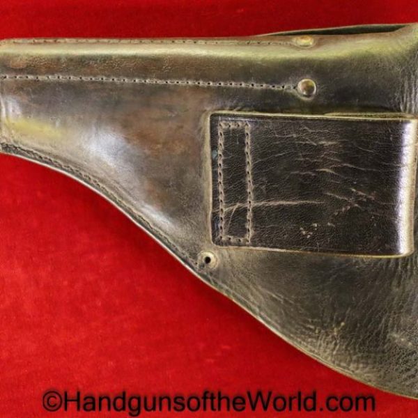 FN, Browning, Model, 1922, Holster, Brown, leather, Original, Collectible, Chrome, Hardware, Fittings, Handgun, Hand gun, Pistol, Chrome Fittings