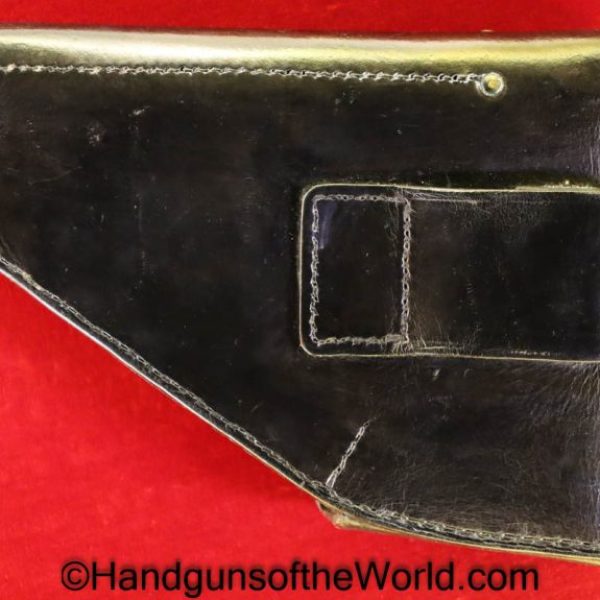 FN, Browning, High Power, Holster, Belgium, Formed, black, leather, brass fittings, Dated, 1961, Original, Collectible, Belgian, BHP, Post War, Post-War