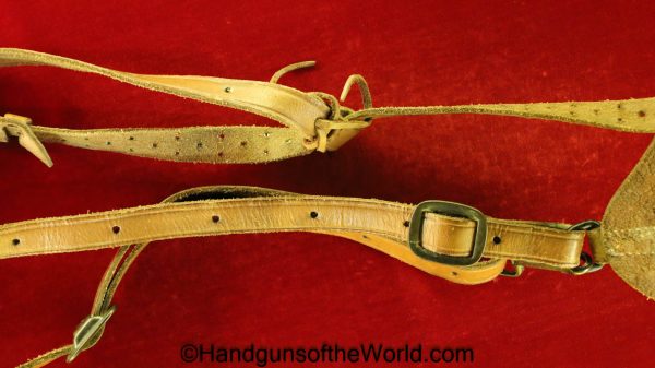 Colt, 1911, 1911A1, Shoulder Holster, USMC, 45, Brown, leather, Boyt, Holster, WWII, WW2, Original, Collectible, US, USA, Americana, American, America, 1945