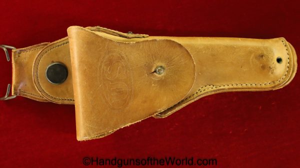 Colt, 1911, Model 1912, Calvary, Holster, Russet, leather, Rock Island Arsenal, 1918, TCC, Original, Collectible, Model, 1912, 45, .45, Handgun, Pistol, USA