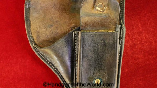 CZ-24, Holster, Brown, Leather, Original, Collectible, Czech, Czechoslovakia, CZ24, CZ 24, CZ, 24, Handgun, Pistol, Hand gun, WWII, WW2