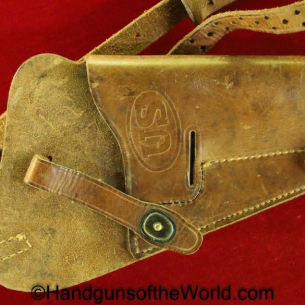 Colt, 1911A1, Shoulder Holster, USMC, 1945, brown, leather, pistol, Handgun, Boyt, Original, Collectible, WWII, WW2, USA, Marines, America, Americana, 1911