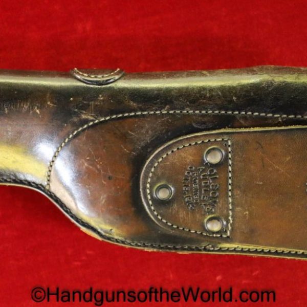 Colt, Government Model, Audley, Holster, black brown, leather, Dated, 1914, Original, Collectible, 1911, Handgun, Pistol, Government, Model, Spring, Clip