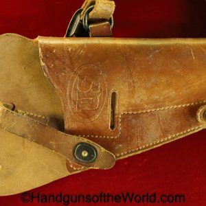 Colt, 1911, 45, .45, acp, auto, 1911A1, Enger - Kress, Shoulder Holster, Holster, Original, Collectible, WWII, WW2, brown, leather, USA, Americana, America