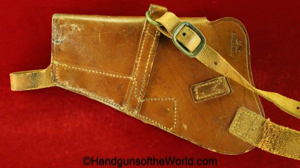 Colt, 1911, 45, .45, acp, auto, 1911A1, Enger - Kress, Shoulder Holster, Holster, Original, Collectible, WWII, WW2, brown, leather, USA, Americana, America