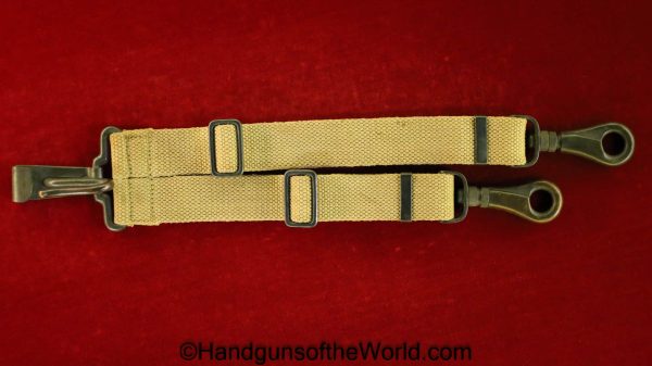 Colt, 1911, Mills, Holster, Belt, Package, narrow flap, variation, Tan, Canvas, Original, Collectible, USA, American, Americana, America, Handgun, Pistol