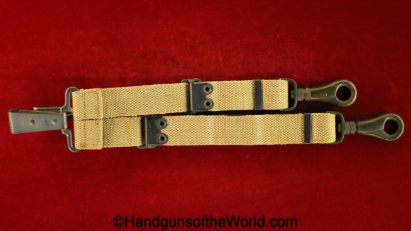 Colt, 1911, Mills, Holster, Belt, Package, narrow flap, variation, Tan, Canvas, Original, Collectible, USA, American, Americana, America, Handgun, Pistol