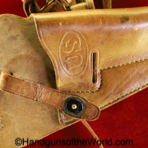 Colt, 1911A1, Shoulder Holster, USMC, 45, USMC 45, Boyt, Holster, Original, Collectible, 1911, 45, .45, Handgun, Pistol, WWII, WW2, Shoulder, Tan, Leather