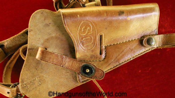 Colt, 1911A1, Shoulder Holster, USMC, 45, USMC 45, Boyt, Holster, Original, Collectible, 1911, 45, .45, Handgun, Pistol, WWII, WW2, Shoulder, Tan, Leather