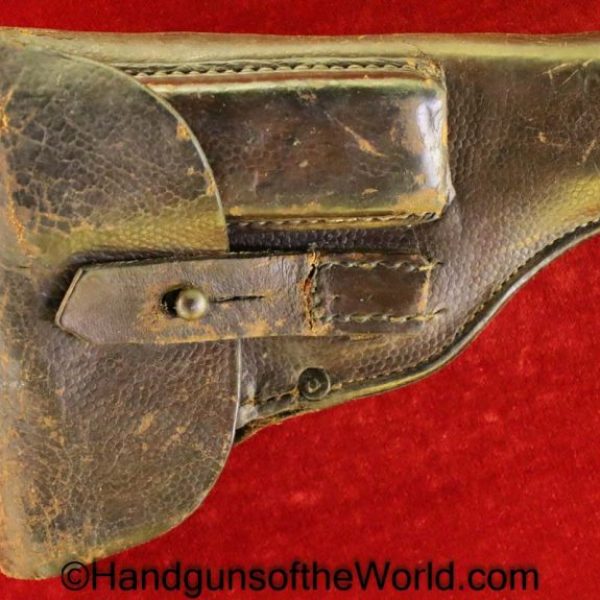 Dreyse, 1907, Holster, WWI, Brown, leather, general purpose, pattern, Mainz, 1916, Original, Collectible, WW1, German, Germany, Handgun, Pistol, Hand gun