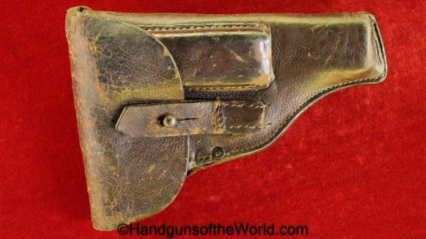 Dreyse, 1907, Holster, WWI, Brown, leather, general purpose, pattern, Mainz, 1916, Original, Collectible, WW1, German, Germany, Handgun, Pistol, Hand gun