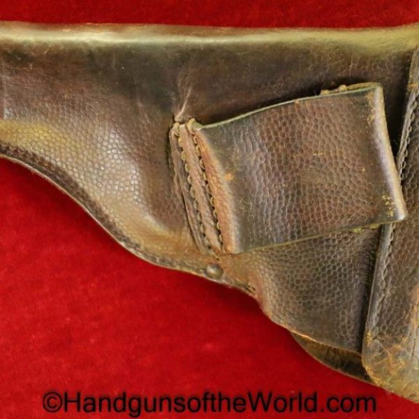 Dreyse, 1907, Holster, WWI, Brown, leather, general purpose, pattern, Mainz, 1916, Original, Collectible, WW1, German, Germany, Handgun, Pistol, Hand gun