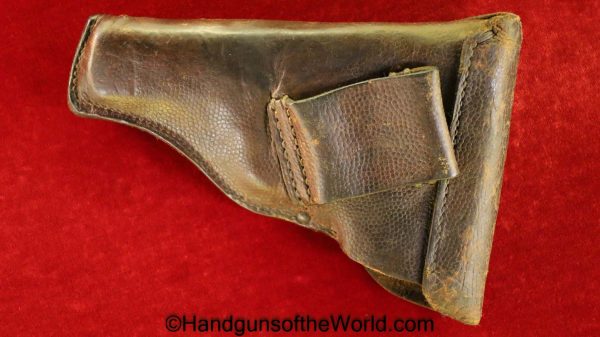 Dreyse, 1907, Holster, WWI, Brown, leather, general purpose, pattern, Mainz, 1916, Original, Collectible, WW1, German, Germany, Handgun, Pistol, Hand gun