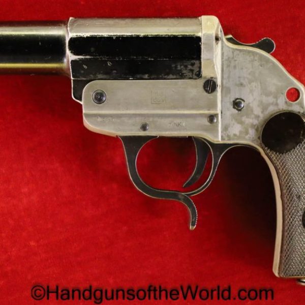 Flare Pistol, German, Herr, 26.5mm, DUV43, Zink, duv 43, duv, 43, 1943, Flare, Pistol, Germany, WWII, WW2, Handgun, Non-FFL, Non FFL, 26.5, Signal