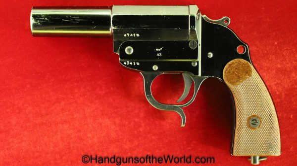 German, Herr, Flare Pistol, AYF 43, 26.5mm, with Holster, Germany, WWII, WW2, Handgun, Collectible, Non-FFL, Non FFL, ayf, 43, 1943, 26.5, Flare, Pistol