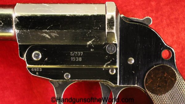 German Herr Flare Pistol, 26.5mm, S/237-1938 Full Rig - Image 14