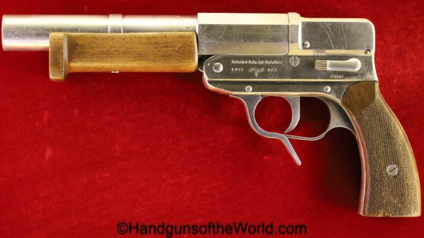 German, Walther, SL, Flare Pistol, 26.5mm, Single Shot, Stainless Steel, Kriegsmarine, U-Boat, U-Boot, Submarine, Germany, WWII, WW2, Handgun, Collectible