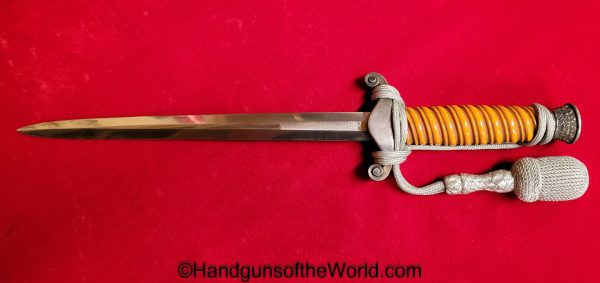 German, Officers, Army, Dagger, With Portepee, Original, Collectible, Germany, WWII, WW2, Army Dagger, Officers Dagger, Eikhorn, Logo