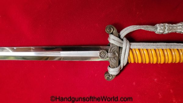 German, Officers, Army, Dagger, With Portepee, Original, Collectible, Germany, WWII, WW2, Army Dagger, Officers Dagger, Eikhorn, Logo