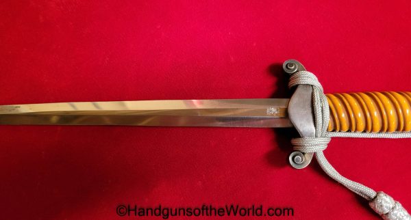 German, Officers, Army, Dagger, With Portepee, Original, Collectible, Germany, WWII, WW2, Army Dagger, Officers Dagger, Eikhorn, Logo