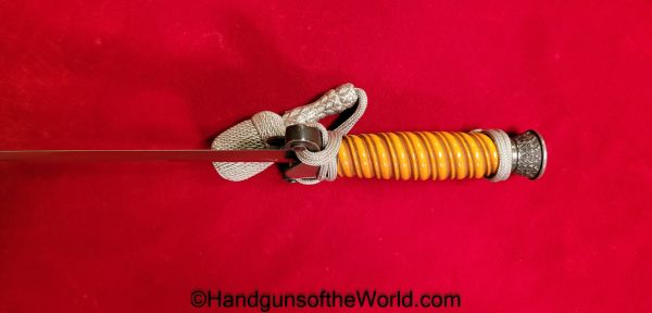 German, Officers, Army, Dagger, With Portepee, Original, Collectible, Germany, WWII, WW2, Army Dagger, Officers Dagger, Eikhorn, Logo