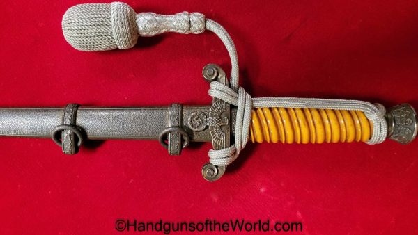 German, Officers, Army, Dagger, With Portepee, Original, Collectible, Germany, WWII, WW2, Army Dagger, Officers Dagger, Eikhorn, Logo