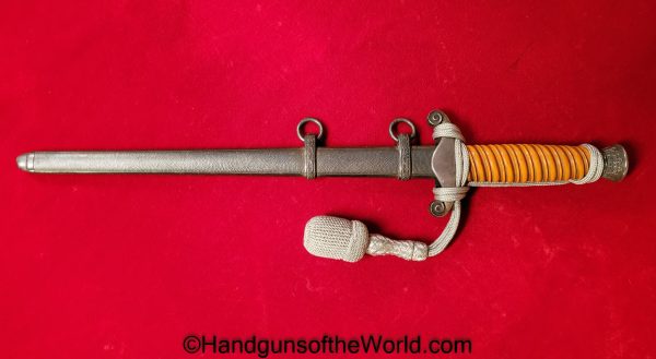 German, Officers, Army, Dagger, With Portepee, Original, Collectible, Germany, WWII, WW2, Army Dagger, Officers Dagger, Eikhorn, Logo