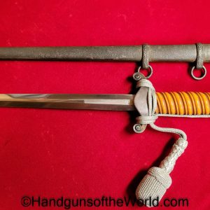 German, Officers, Army, Dagger, With Portepee, Original, Collectible, Germany, WWII, WW2, Army Dagger, Officers Dagger, Eikhorn, Logo