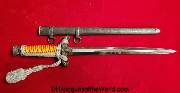 German, Officers, Army, Dagger, With Portepee, Original, Collectible, Germany, WWII, WW2, Army Dagger, Officers Dagger, Eikhorn, Logo