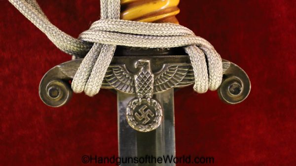 German, Officers, Army, Dagger, With Portepee, Original, Collectible, Germany, WWII, WW2, Army Dagger, Officers Dagger, Eikhorn, Logo