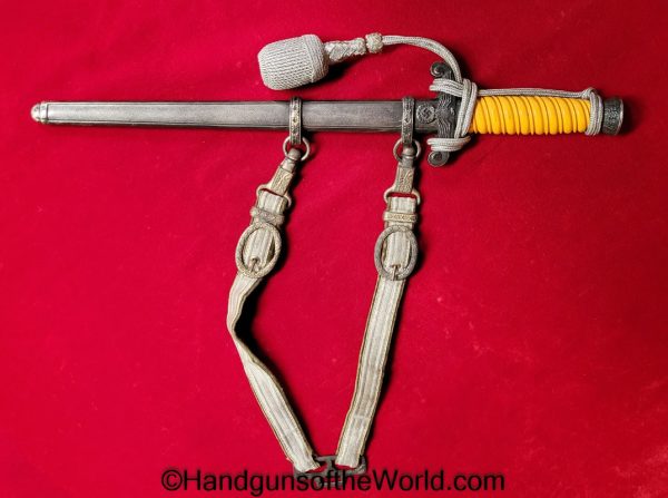 German, Officers, Army, Dagger, With Hanger, with Portepee, Original, Collectible, Germany, WWII, WW2, Army Dagger, Officers Dagger, Unmarked