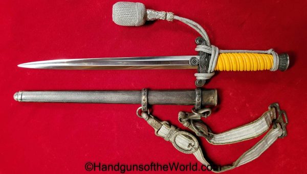 German, Officers, Army, Dagger, With Hanger, with Portepee, Original, Collectible, Germany, WWII, WW2, Army Dagger, Officers Dagger, Unmarked