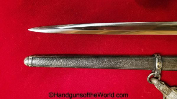 German, Officers, Army, Dagger, With Hanger, with Portepee, Original, Collectible, Germany, WWII, WW2, Army Dagger, Officers Dagger, Unmarked