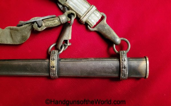 German, Officers, Army, Dagger, With Hanger, with Portepee, Original, Collectible, Germany, WWII, WW2, Army Dagger, Officers Dagger, Unmarked