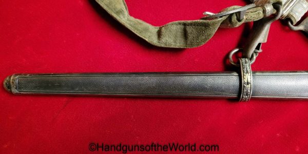 German, Officers, Army, Dagger, With Hanger, with Portepee, Original, Collectible, Germany, WWII, WW2, Army Dagger, Officers Dagger, Unmarked