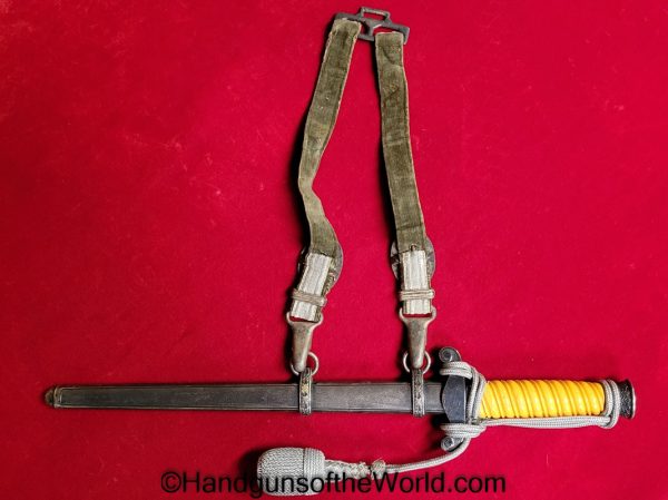 German, Officers, Army, Dagger, With Hanger, with Portepee, Original, Collectible, Germany, WWII, WW2, Army Dagger, Officers Dagger, Unmarked